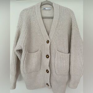 Zara Oversized Knit Cardigan